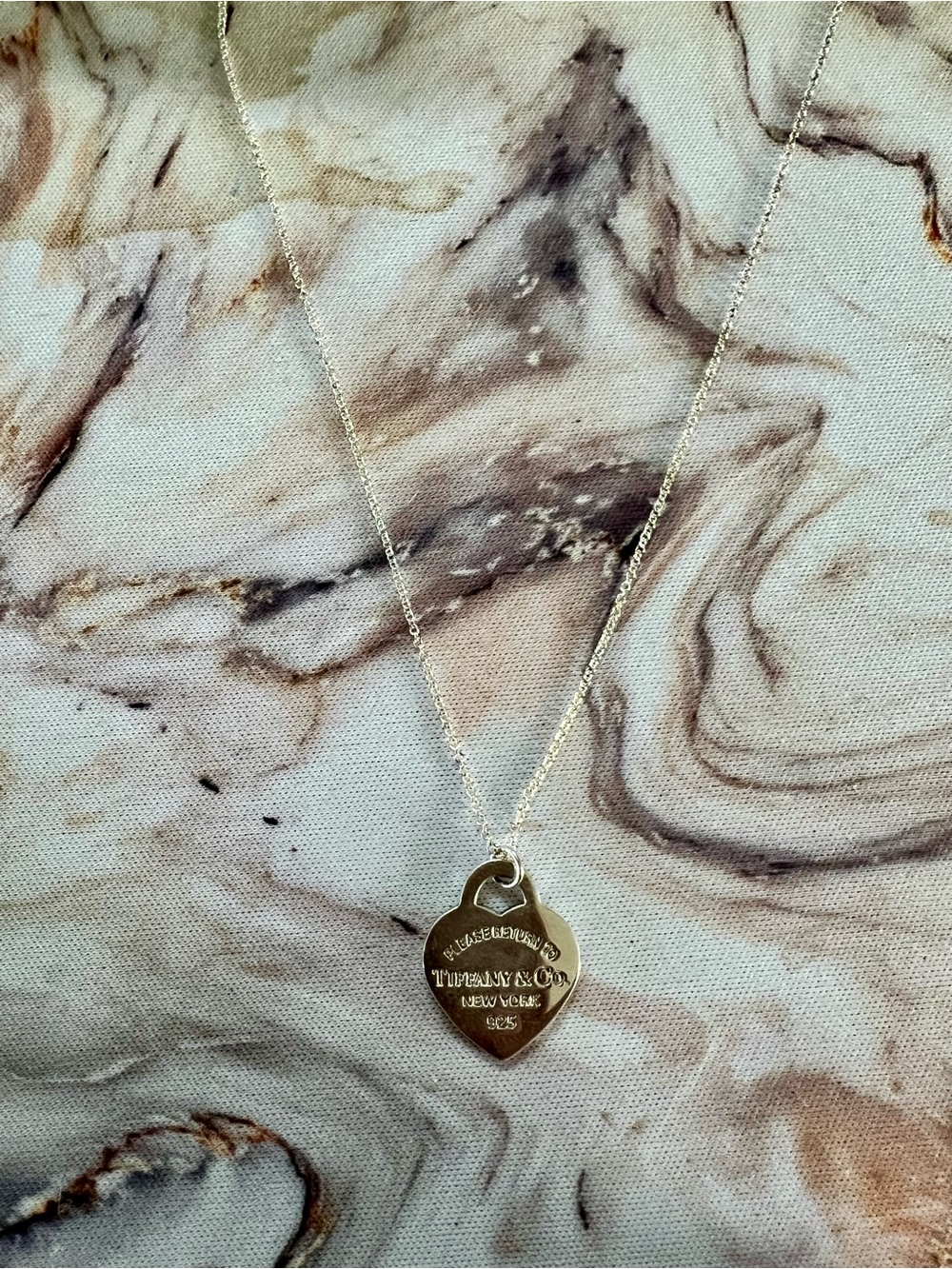 Tiffany & Co. Small Heart Tag Pendant Necklace - Silver